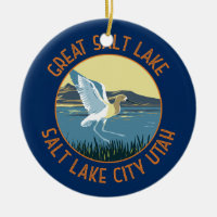 Great Salt Lake American Avocet Retro Distants