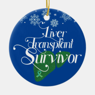 Décoration En Céramique Green Liver Transplant Survivant Fête Personnalisé