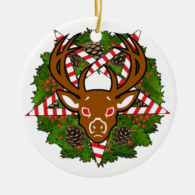 Décoration En Céramique Grêle Père Noël (Devant)