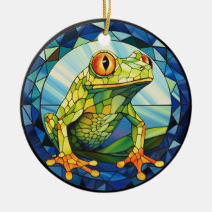 Décoration En Céramique Grenouille en verre doux