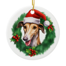 Greyhound Christmas Wreath