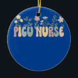 Décoration En Céramique Groovy PICU Nurse Pediatric Intensive Care Unit<br><div class="desc">Groovy PICU Nurse Pediatric Intensive Care Unit Gift. Perfect gift for your dad,  mom,  papa,  men,  women,  friend and family members on Thanksgiving Day,  Christmas Day,  Mothers Day,  Fathers Day,  4th of July,  1776 Independent day,  Veterans Day,  Halloween Day,  Patrick's Day</div>