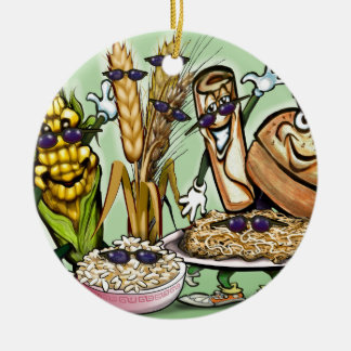 Décoration En Céramique Groupe alimentaire sur le pain