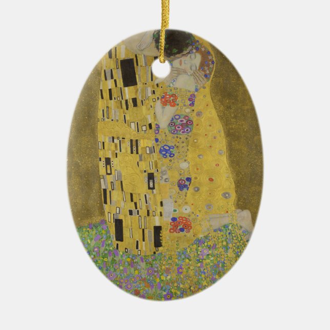 Décoration En Céramique Gustav Klimt "le baiser " (Devant)
