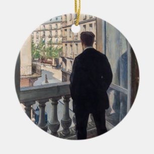 Décoration En Céramique Gustave Caillebotte - Homme à la fenêtre