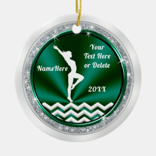 Décoration En Céramique Gymnastics Christmas Tree Ornaments, Personalized
