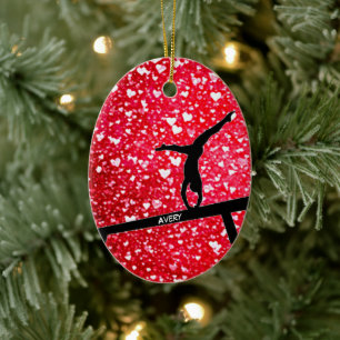 Décoration En Céramique Gymnastics Hearts Balance Beam Ceramic Ornament