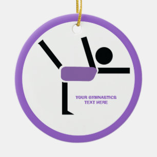 Décoration En Céramique Gymnastique cadeaux, gymnastique artiste sur mesur