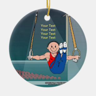 Décoration En Céramique Gymnastique - mâle