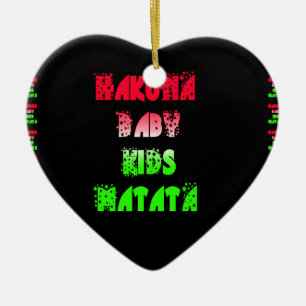 Décoration En Céramique Hakuna matata Baby Kids Venin amazing color