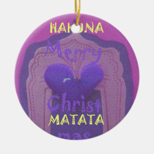 Décoration En Céramique Hakuna Matata Merry Christmas Love Design.jpg