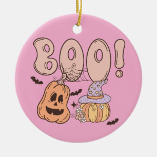 Décoration En Céramique Halloween Boo