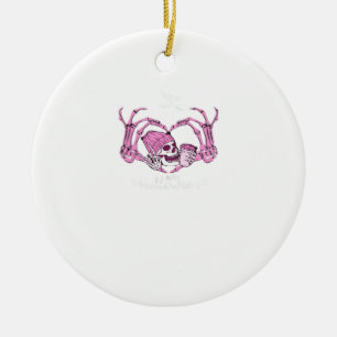 Décoration En Céramique Halloween Coeur crâne mains Skeleton Beanie Design