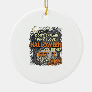 Décoration En Céramique Halloween Obtenez Arbre Chauve-Souris Citrouilles