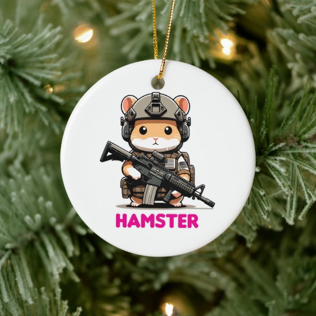 Décoration En Céramique Hamster tactique (Arbre)