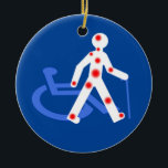 Décoration En Céramique Handicap invisible / visible<br><div class="desc">Dessins et Pictogrammes crée une partir d'éléments Libre de droit et est lui même Libre de droit a utiliser et adapté selon votre convenance. Sensibiliser sur les handicaps invisibles, une personne en situation d'handicap n'est pas forcément appareillé. 2% des personnes en situation de handicap sont en fauteuil roulant. 80 %...</div>