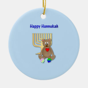 Décoration En Céramique Hannukah heureux