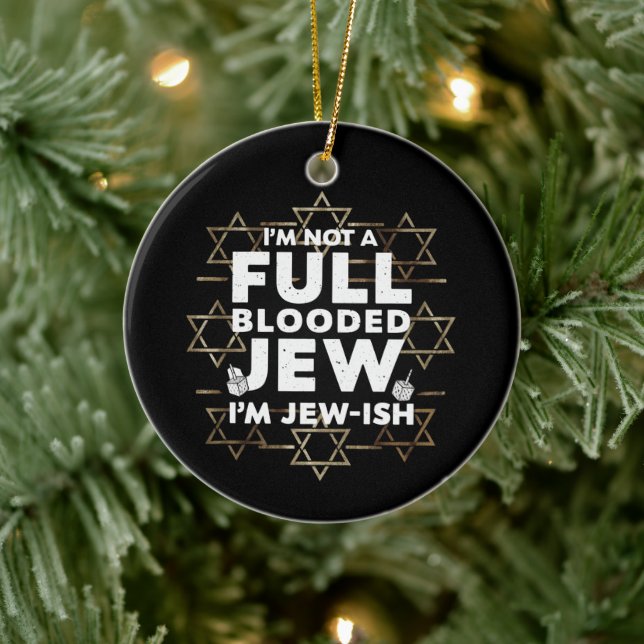 Décoration En Céramique Hanoukka pas complètement sanglé Juif Juif Chanouk (Arbre)