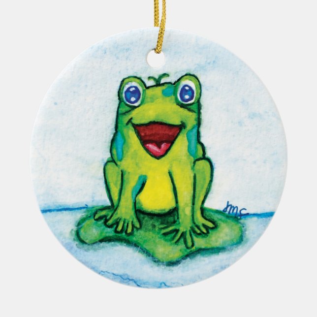 Décoration En Céramique Happy Frog (Devant)