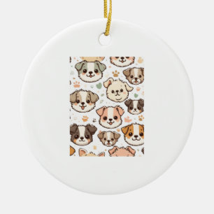 Décoration En Céramique Happy mignon Motif Puppies