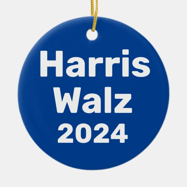 Décoration En Céramique Harris / Walz Campagne présidentielle 2024 (Devant)