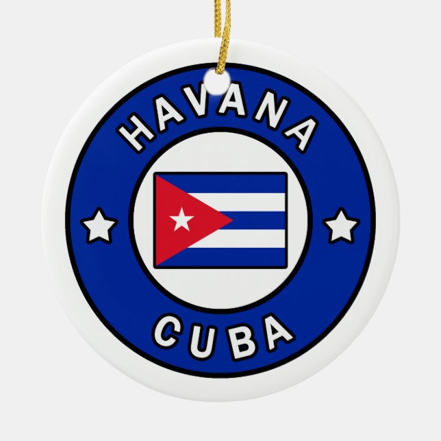 Décoration En Céramique Havane Cuba (Devant)