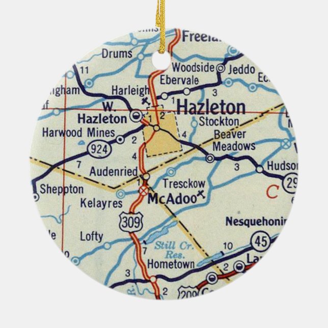 Décoration En Céramique Hazleton PA (Dos)