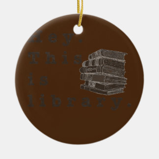 Décoration En Céramique Hé, c'est la bibliothèque, drôle de conception pou