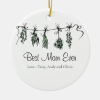 Herbes de jardin minimes Meilleure maman jamais