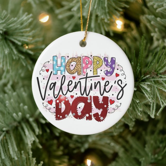 Décoration En Céramique Heureuse Sainte-Valentin moderne (Arbre)