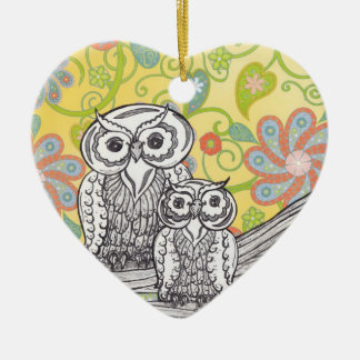 Décoration En Céramique Hiboux 03