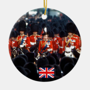 Décoration En Céramique HM La Reine Elizabeth II Prince Philip London