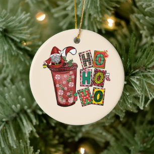 Décoration En Céramique Ho Ho Ho Chirstmas Gnome