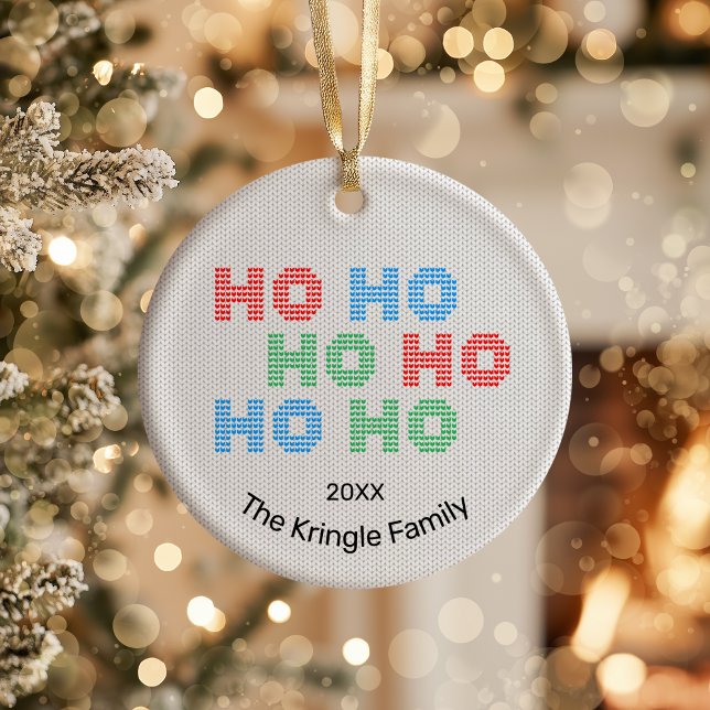 Décoration En Céramique Ho Ho Ho Christmas Photo (Créateur téléchargé)