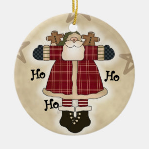 Décoration En Céramique Ho Ho Ho Père Noël Keepsaké