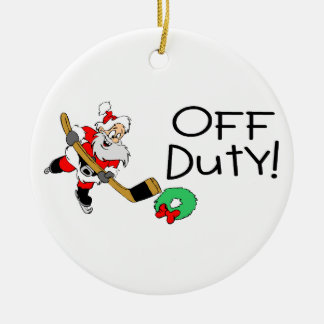 Décoration En Céramique Hockey le père noël