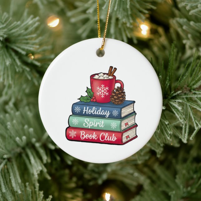 Décoration En Céramique Holiday Spirit Book Club Ornament | Book Lovers (Arbre)