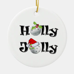 Décoration En Céramique Holly Jolly Pickleball