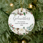 Décoration En Céramique Holly Winter Godmères sont une bénédiction ornemen<br><div class="desc">Don pour la proposition de Godparent de Godchild pour le baptême,  le baptême,  Noël.</div>