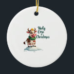 Décoration En Céramique Holy Cow Its Christmas I Xmas Cow T-Shirt (3)<br><div class="desc">Holy Cow Its Christmas I Xmas Cow T-Shirt (3)</div>