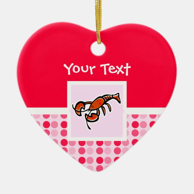 Décoration En Céramique Homard mignon (Devant)