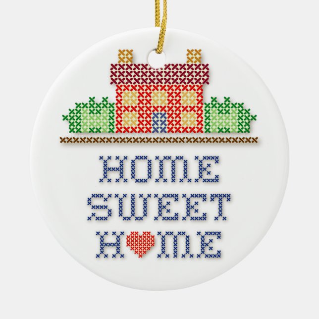 Décoration En Céramique Home Sweet Home (Devant)