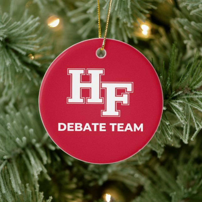Décoration En Céramique Homewood-Flossmoor Debate Team Ornament (Arbre)