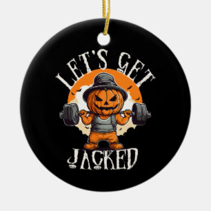 Décoration En Céramique Homme Allons Nous Faire Pomper Citrouille Jack-O-L