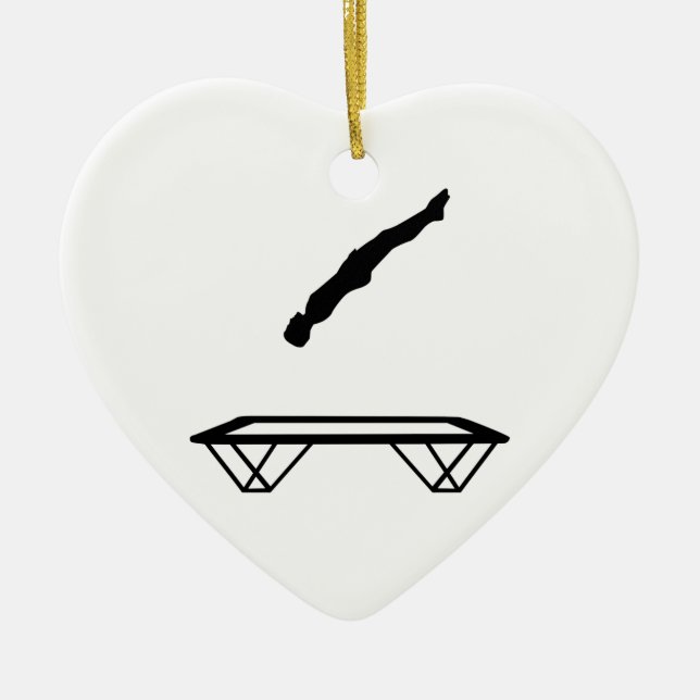 Décoration En Céramique Homme de trempoline (Devant)