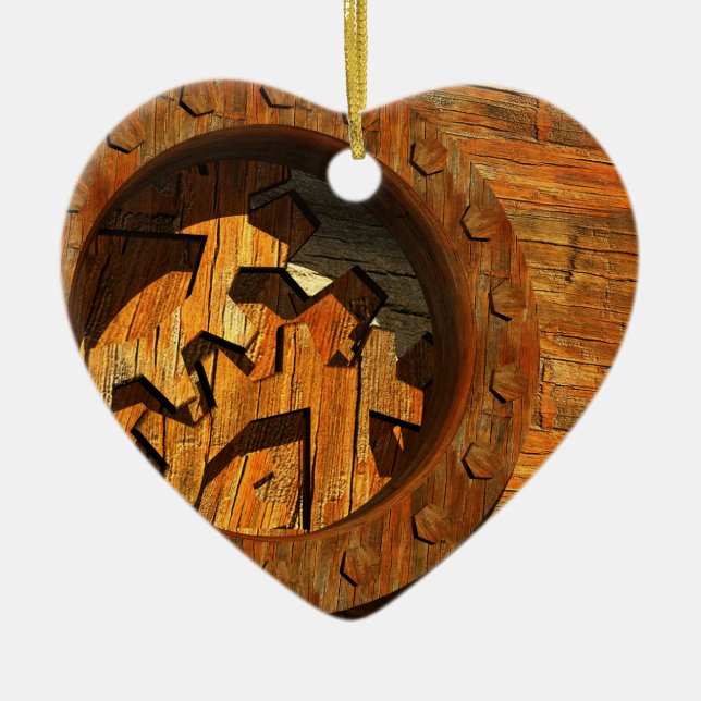 Décoration En Céramique horlogerie à vapeur (Devant)