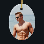 Décoration En Céramique Hot Guy Bare Poitrine Musculaire Abs Beach Shirles<br><div class="desc">Hot Guy Bare Chest Muscular Abs Beach Shirless Photo Ornament - Hang ce sexy chaud sur votre arbre de vacances ou de faire un plein pour cette personne spéciale avec cet ornement de Noël habillé.</div>