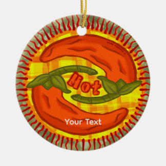 Décoration En Céramique Hot Pepper yin yang