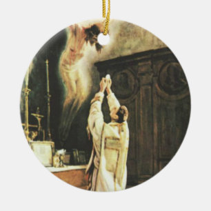 DÉCORATION EN CÉRAMIQUE HÔTEL DE CHALICE DE MASSE CATHOLIQUE TRADITIONNELL