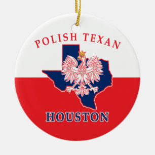 Décoration En Céramique Houston Polonais Texan